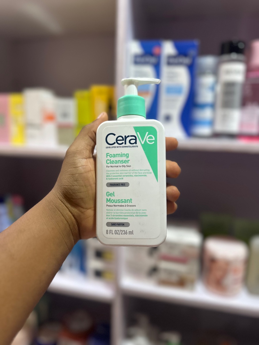 Cera ve foaming cleanser