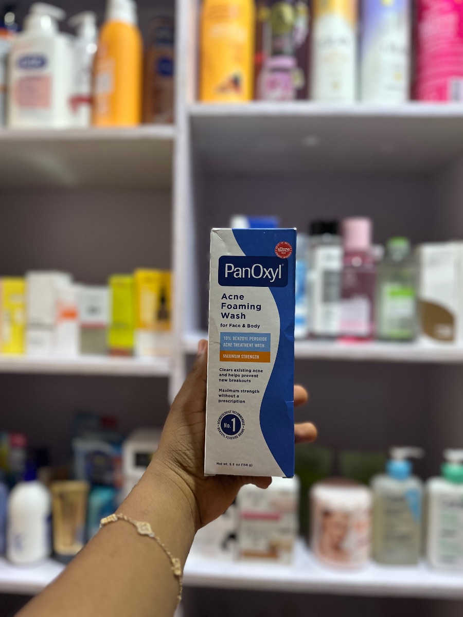 Panoxyl acne face wash (10% Benzo peroxide)
