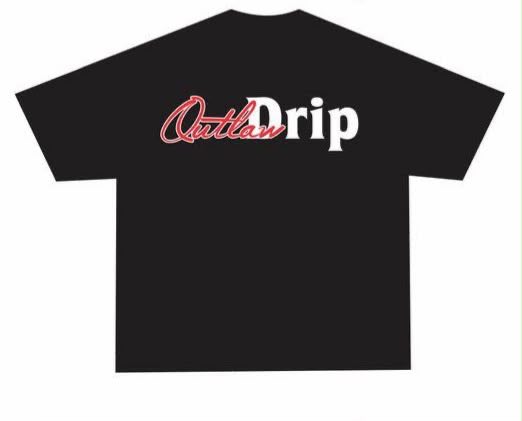Outlaw Drip Logo Tee – Black