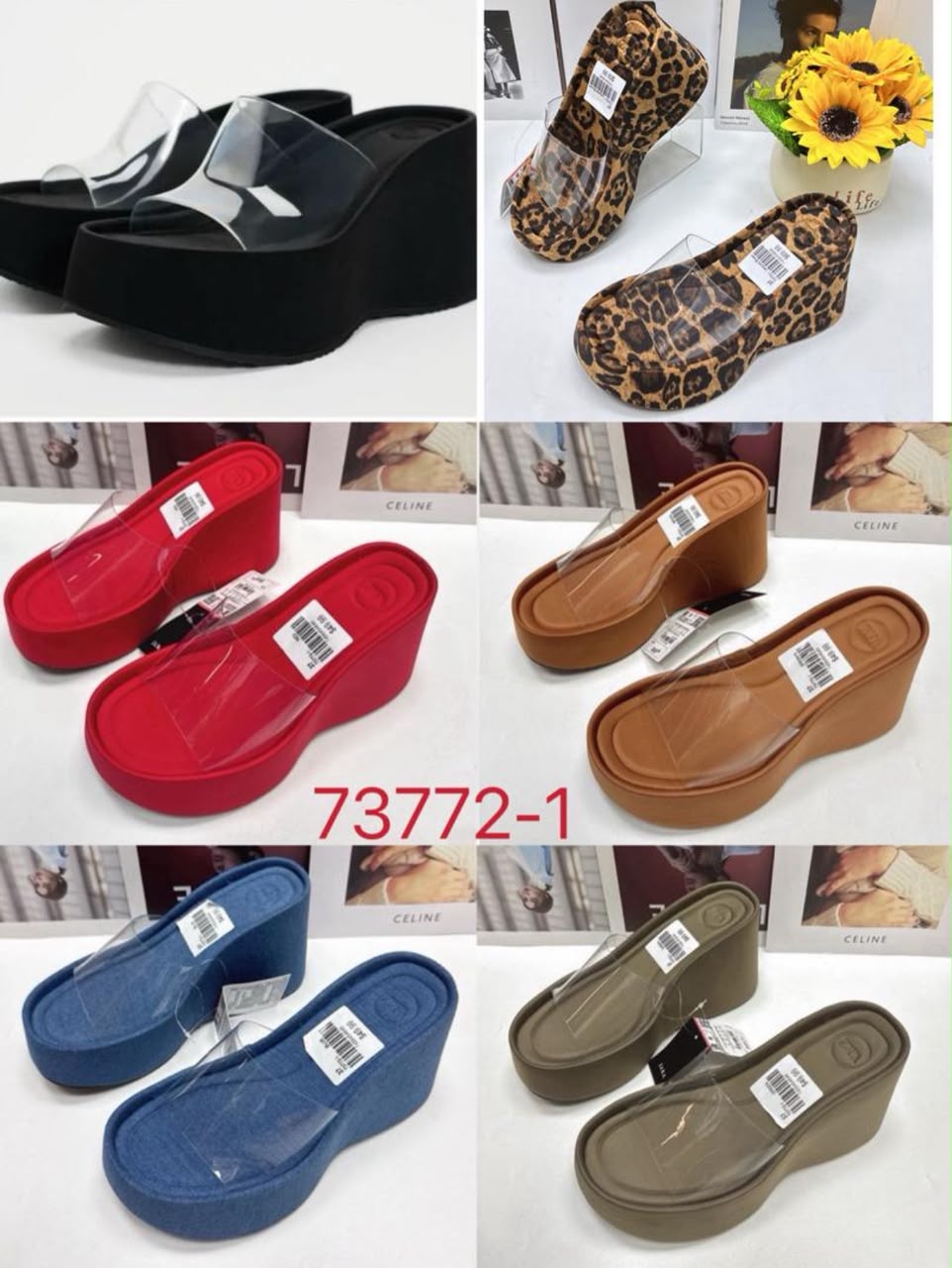 Luxe chic platform slippers