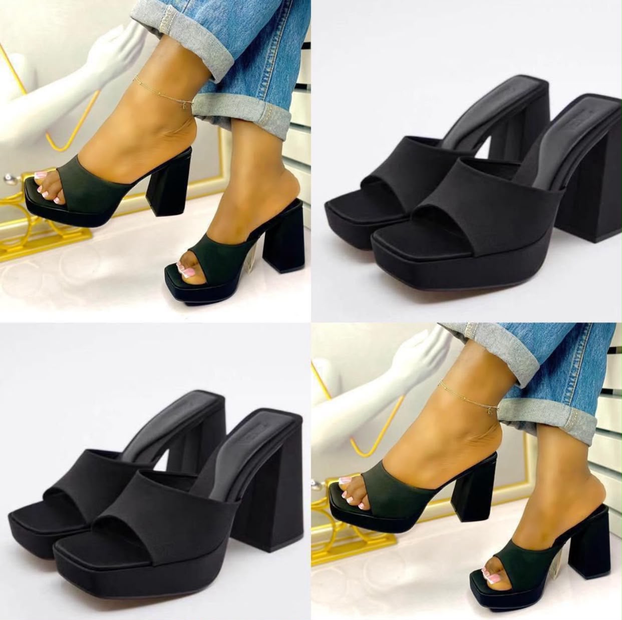 Luxe chic platform heels