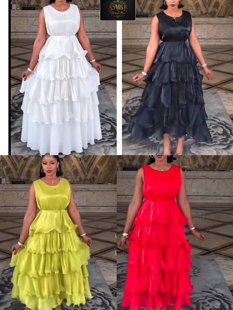 Luxe Chic Tiered Ruffle Maxi Dress