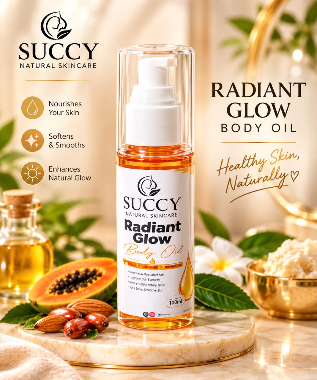 Succy Radiant Glow Body Oil