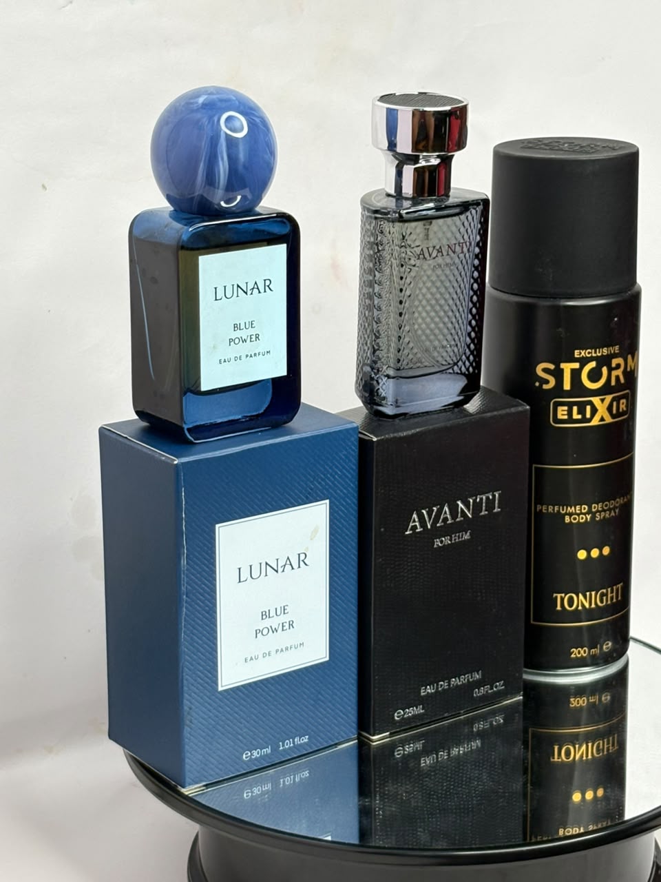 Blue Power & Tonight Set (Lunar Blue Power + Avanti For Him + Storm Elixir Tonight)